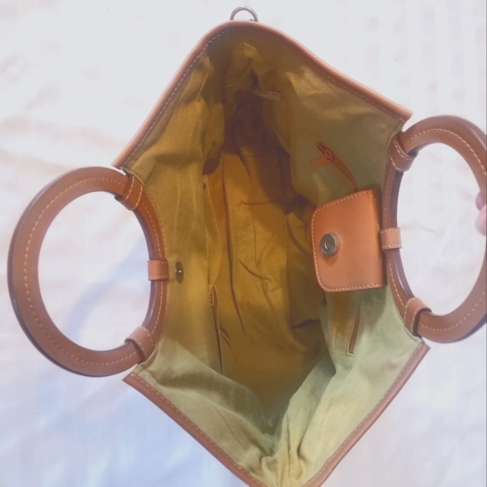 VINTAGE KEY FOSSIL HANDBAG - Picture 7 of 9